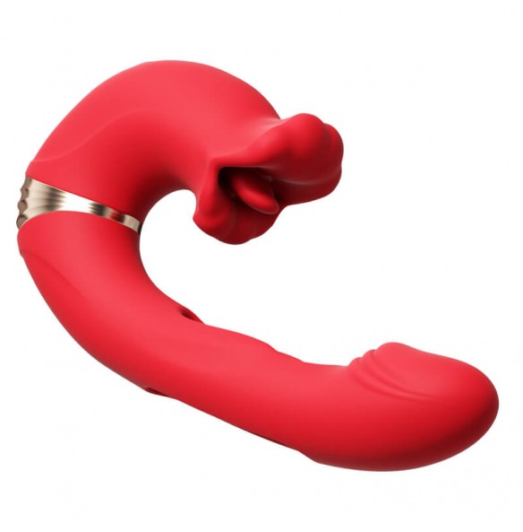 MizzZee - XIAOLANG Tongue Lick Slap Vibrator (Chargeable - Red) MizzZee - XIAOLANG Tongue Lick Slap Vibrator (Chargeable - Red)